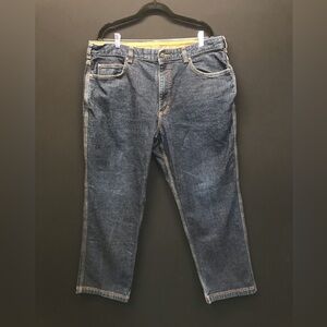 Duluth Trading Flex Ballroom Jeans Men’s‎ 40x30 Dark Wash 5 Pocket Denim Pants.